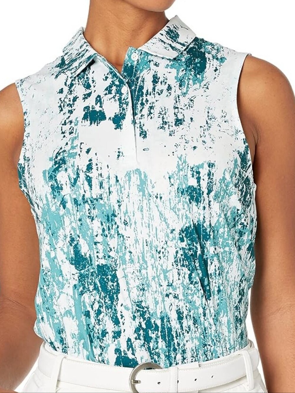 PUMA Golf Ladies Cloudspun Concrete Sleeveless Polo Size XL